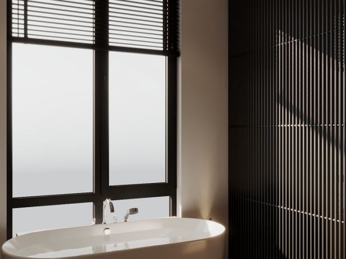 Archisio - Red Head Design - Progetto Bagno con lavanderia