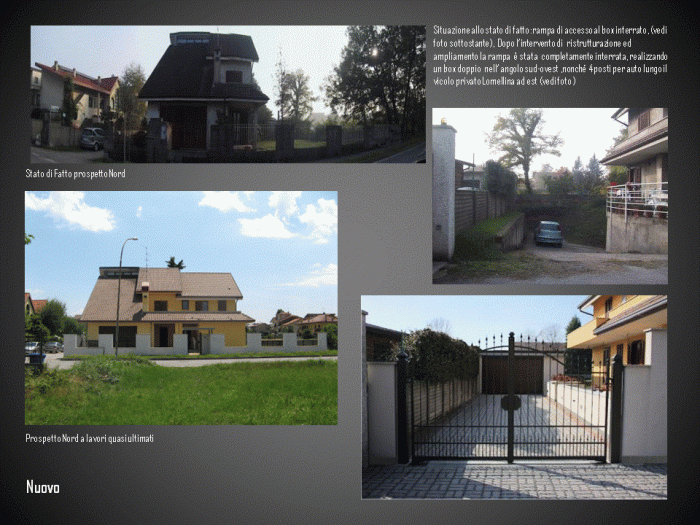 Archisio - Enrico Aiello - Progetto Ristrutturazione e ampliamento di villa unifamiliare trasformata in residenza trifamiliare lainate mi