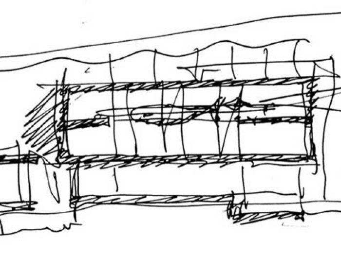 Archisio - Lucio Rosato - Progetto Primo lotto schizzo