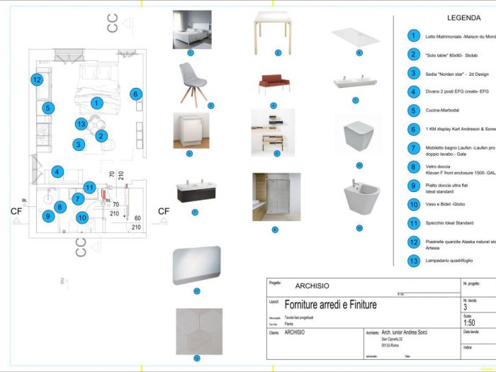 Archisio - Andrea Sorci Natural Living - Progetto Progetto di ristrutturazione di un monolocale bo