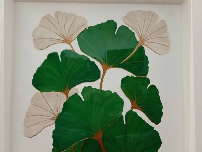 Archisio - Picta Decorazioni Artistiche - Progetto Foglie ginkgo