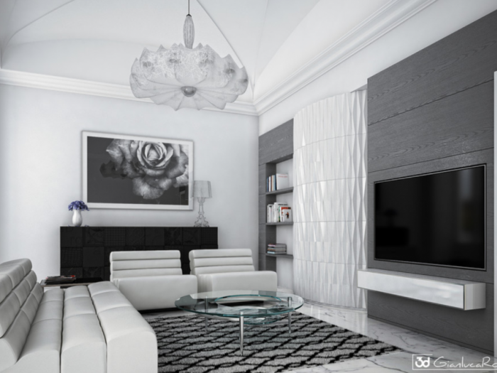 Archisio - 3d Gianluca Romano - Progetto Blackwhite house