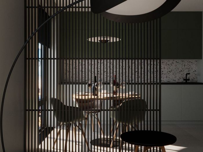 Archisio - Red Head Design - Progetto Cucina con soggiorno