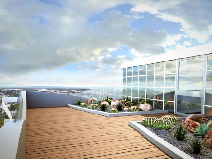 Archisio - Gilles Patrice Arch Todaro - Progetto Two storey building with roof terrace and gym for student accomodation