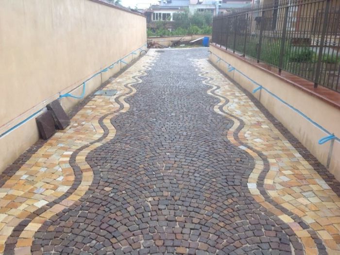 Archisio - Mondial Pietra - Progetto Rivestimentipavimentazioni esterniinterni