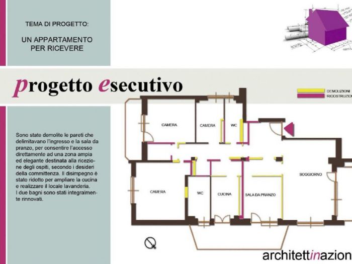 Archisio - Concetta Pastore - Progetto Un appartamento per ricevere