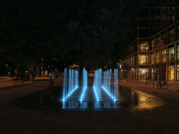 Archisio - Forme Dacqua - Progetto Fontana dinamica a pavimento waltherpark