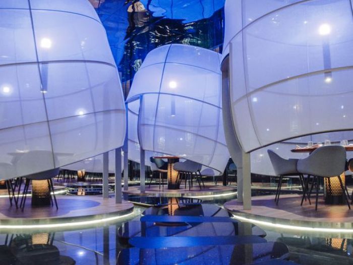 Archisio - Forme Dacqua - Progetto Fontane da interno - ristorante sushic