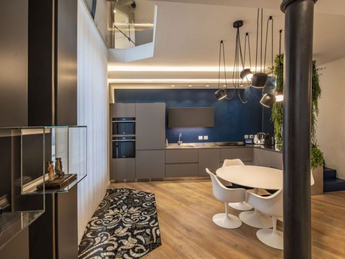 Archisio - Michelevolpi Studio Interior Design - Progetto Blu notte per una zona giorno