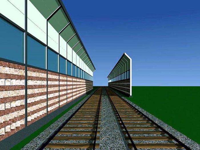 Archisio - Ruggero Lenci - Progetto Parete ventilata in tufo natural set