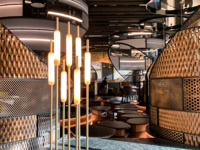 Archisio - Forme Dacqua - Progetto Fontane da interno - ristorante amy sushi reggio emilia