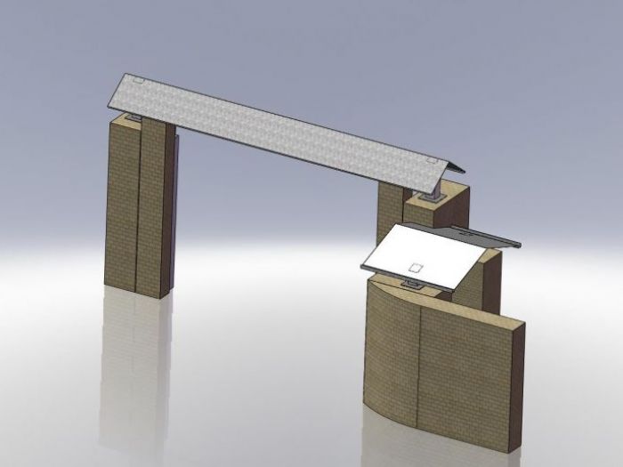 Archisio - Carpenteria Benuzzi - Progetto Copertura cancello