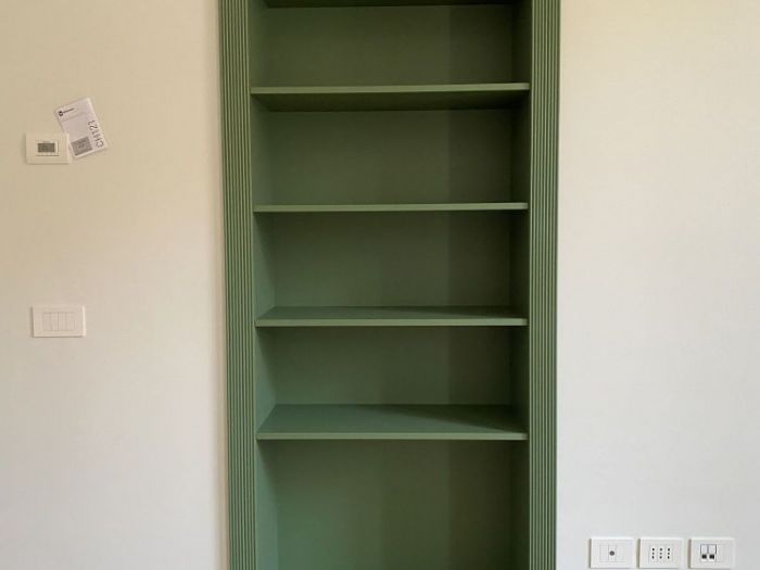 Archisio - Fp Forma - Progetto Librerie su misura integrate a parete via pace milano
