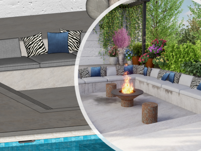 Archisio - Ostuni Giuseppe Pietro - Progetto Angolo relax con piscina