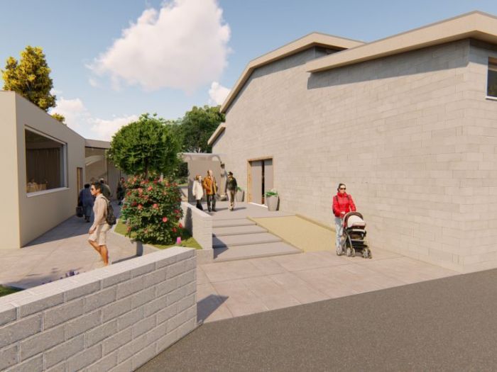 Archisio - Andrea Sorci Natural Living - Progetto Ipotesi progetto di ripristino di un capannone a borghetto flaminio rm per la sede museale della fondazione