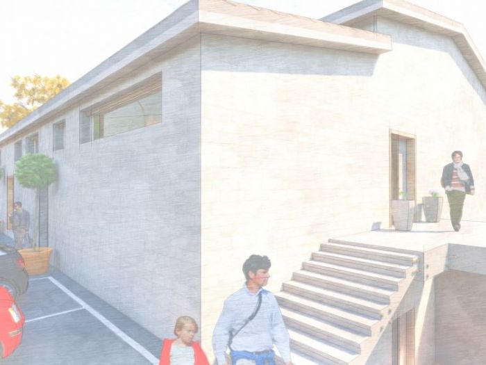 Archisio - Andrea Sorci Natural Living - Progetto Ipotesi progetto di ripristino di un capannone a borghetto flaminio rm per la sede museale della fondazione