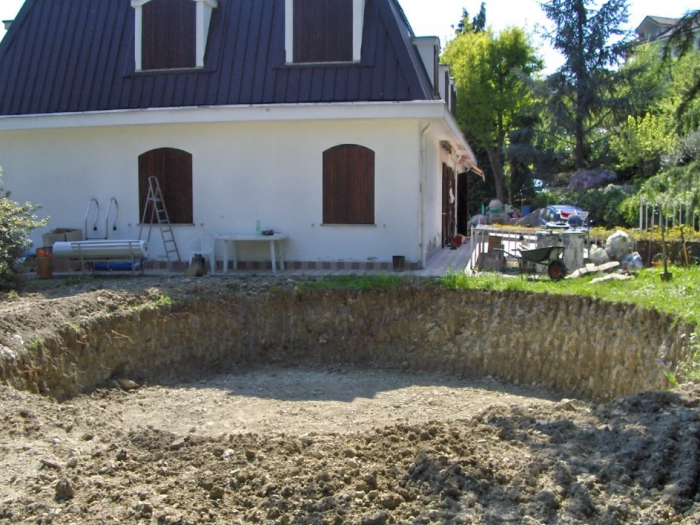 Archisio - Escavazione Musso - Progetto Pavimentazione autobloccanti piscine e lesterno e muri a secco