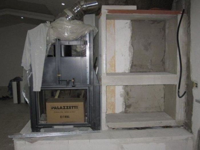 Archisio - Ristrutturazione Casa Roma - Progetto Rivestimento termocamino