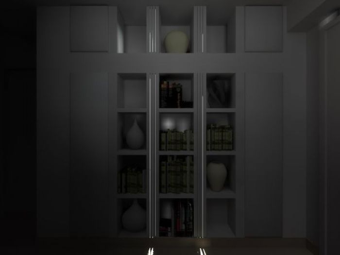 Archisio - Studio82 - Progetto Libreria tagli luminosi