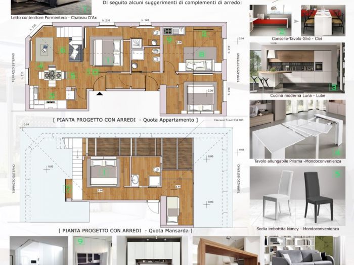 Archisio - Mc Rendering Solution - Progetto una casa su due livelli trasformabile nel tempo