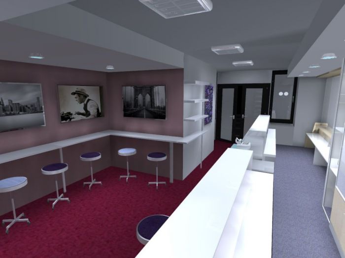 Archisio - Michele Mele - Progetto Restyling completo di un bar stile moderno