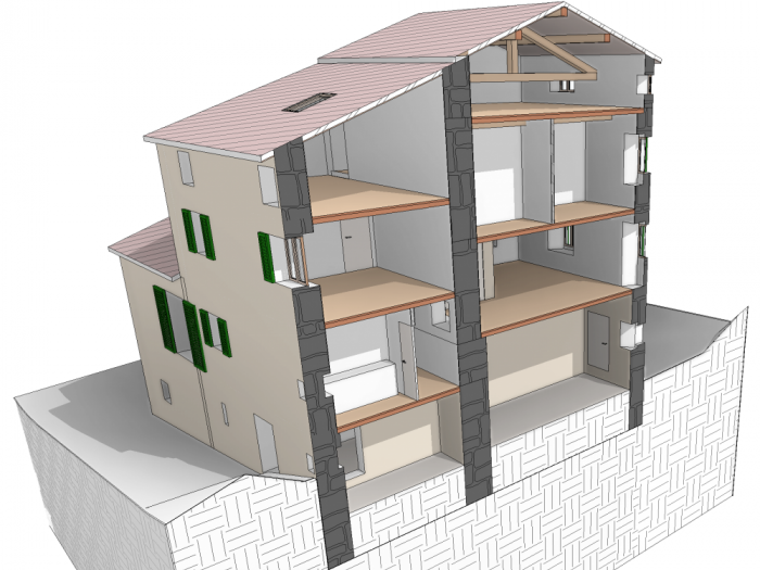 Archisio - Studio Di Ingegneria E Architettura Agm - Progetto Consolidamento rustico bim