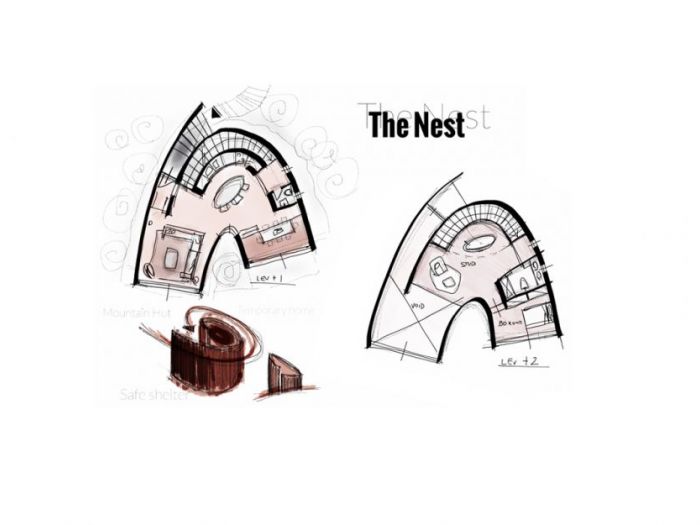 Archisio - Bicuadro - Progetto Nest powder mountain lot 9 salt lake city