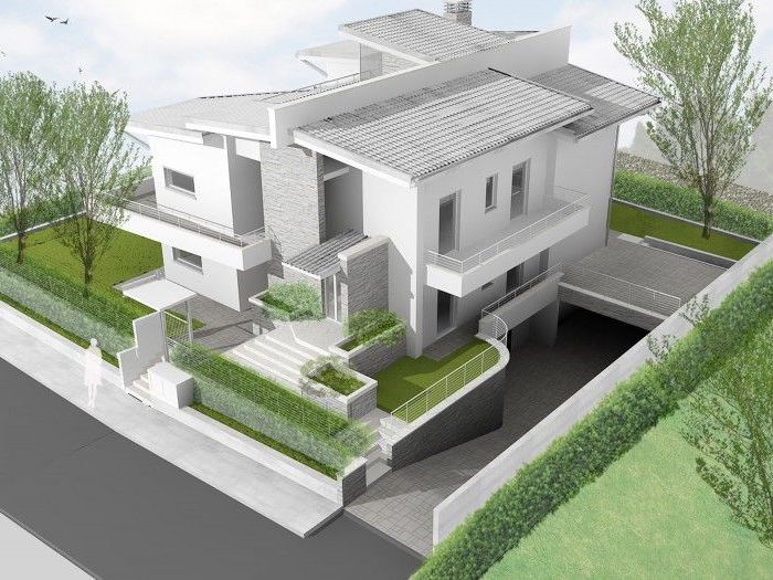 Archisio - Brau Battistelli Roccheggiani Architetti Associati - Progetto Villino nelleco-quartiere