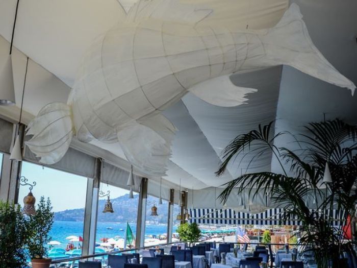 Archisio - Stefano Costantino - Progetto Acquario luminoso allinterno di un ristorante