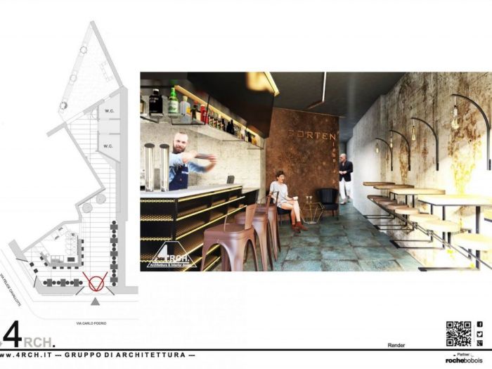 Archisio - Sergio Setaro - Progetto Industrial loungebar