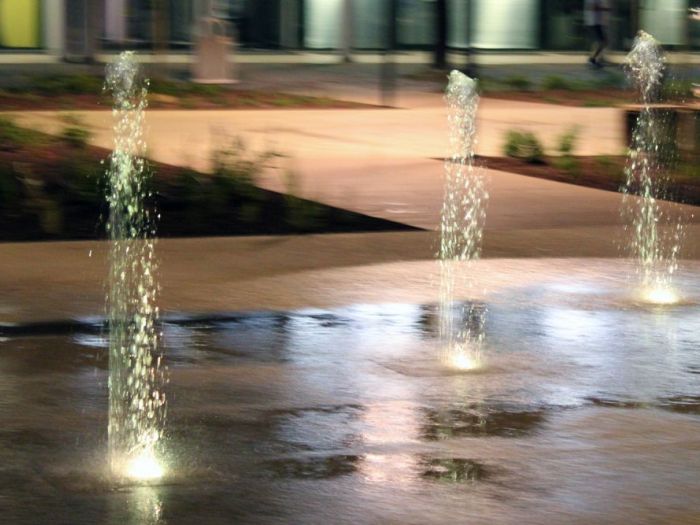 Archisio - Forme Dacqua - Progetto Fontana dinamica a pavimento piazza premi nobel pinarella ra