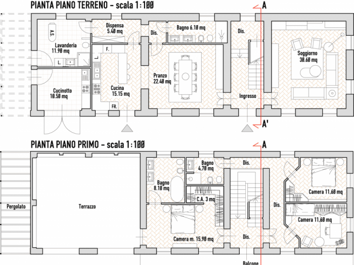 Archisio - Studio Ferretti - Progetto Recupero di un casale