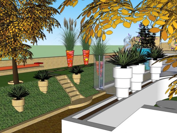 Archisio - Luca Righetto - Progetto Progettazione giardini Uno sguardo dal monte