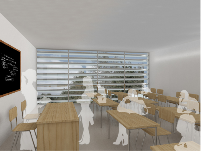 Archisio - Pasquale De Angelis - Progetto Concorso di progettazione per la realizzazione di nuovi padiglioni presso il liceo scientifico farnesina roma 2010