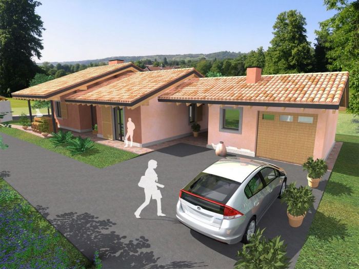 Archisio - Dbiostudio - Progetto Ristrutturazione casolare in prefabbricato ligneo