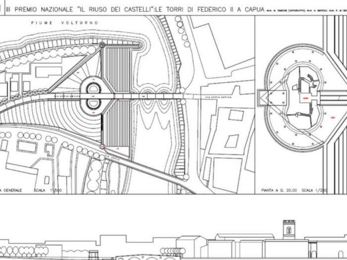 Archisio - Antonio Bartolo - Progetto Iii premio nazionale il riuso dei castelli le torri di federico ii a capua