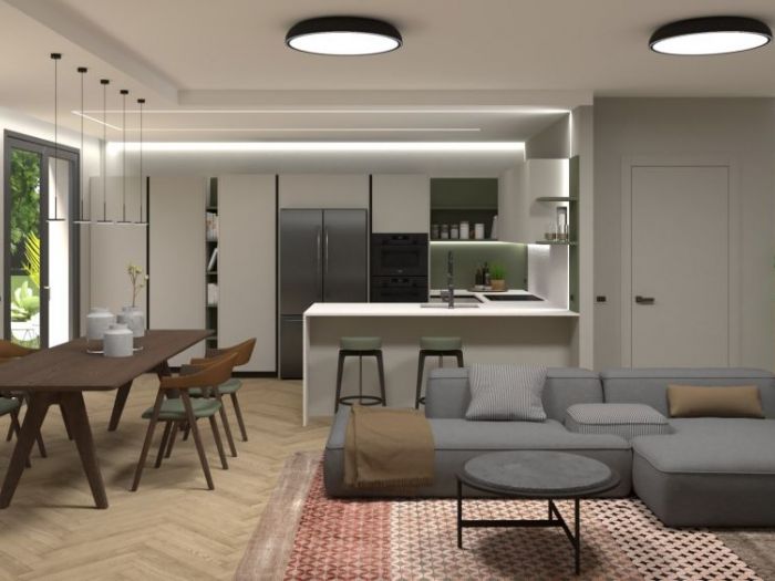 Archisio - Mood Artisan Snc Di Enrico Bedin E Simona Mioara Ghita - Progetto Il living cucina di francesco e anna