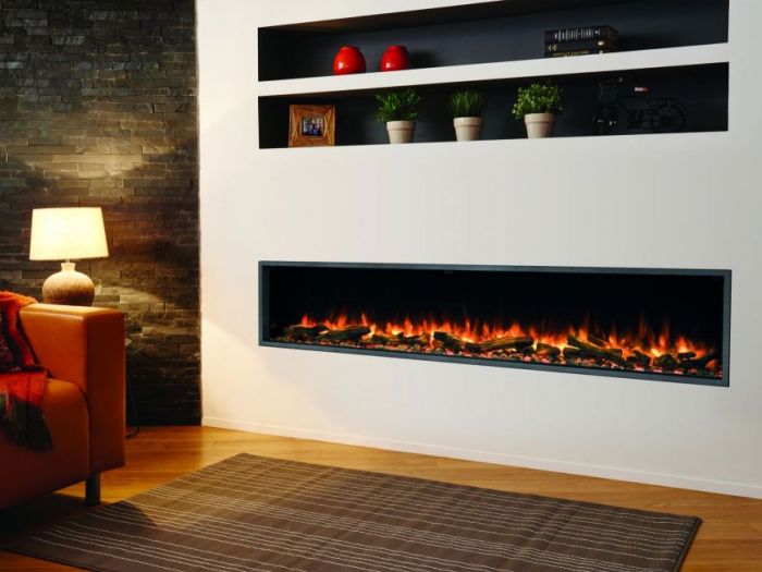 Archisio - Oekotherm - Progetto Caminetto elettrico largo 2metri