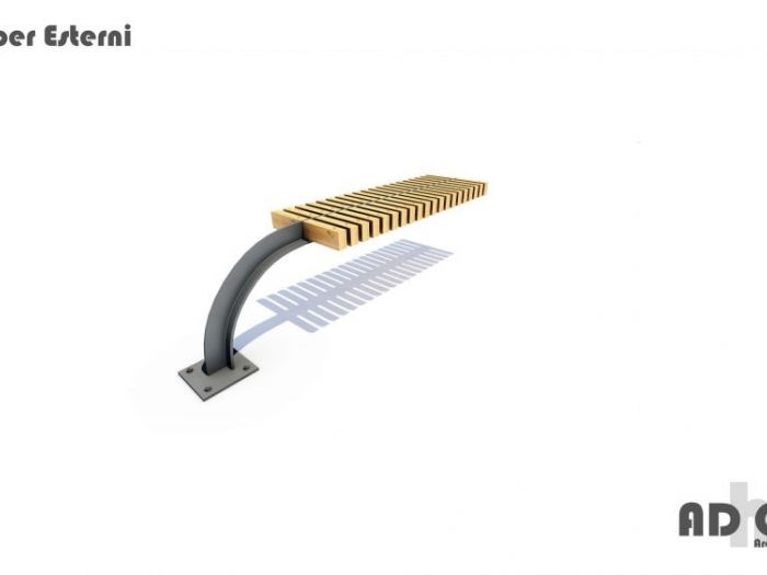 Archisio - Guido Curreri - Progetto Design panca per esterni