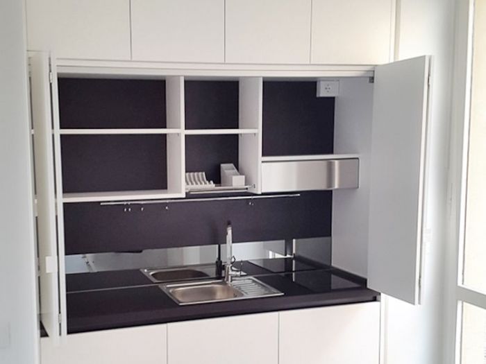 Archisio - Sizedesign Smart Kitchens Living - Progetto Cucine e mini cucine monoblocco a scomparsa