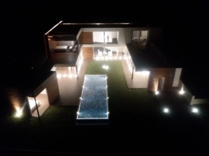 Archisio - Plastici Rocchi - Progetto Plastico villa san mauro