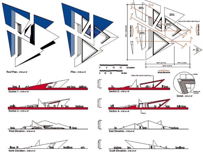 Archisio - Ruggero Lenci - Progetto Martin luther king jr Memorial washington dc usa