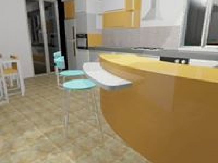 Archisio - Architetto Maria Rita Malandra - Progetto Progetto di cucina con penisola e cameretta