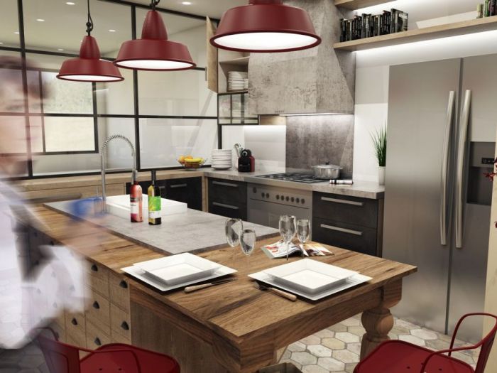 Archisio - Mg Production - Progetto Render 3d - cucine ed interior design