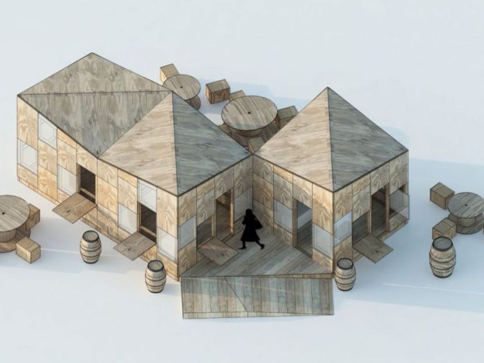 Archisio - Coarch Studio - Progetto Progetto per un padiglione di legno temporaneo nel parco lambro