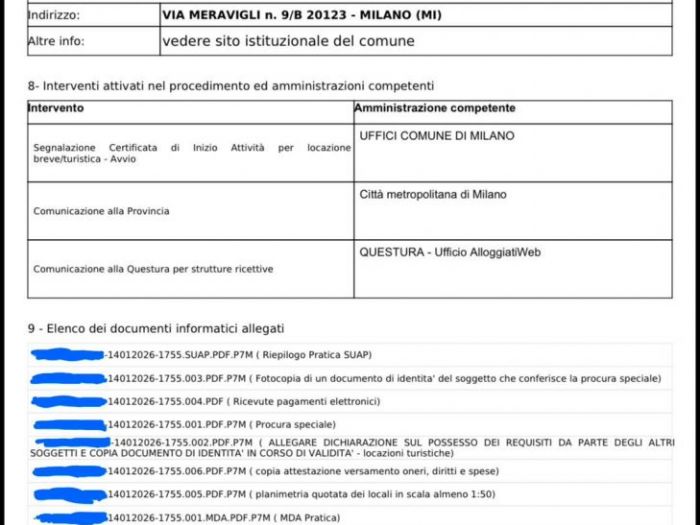 Archisio - Geometra Luigi Amato - Progetto Scia affitti brevi - immobili milano mi