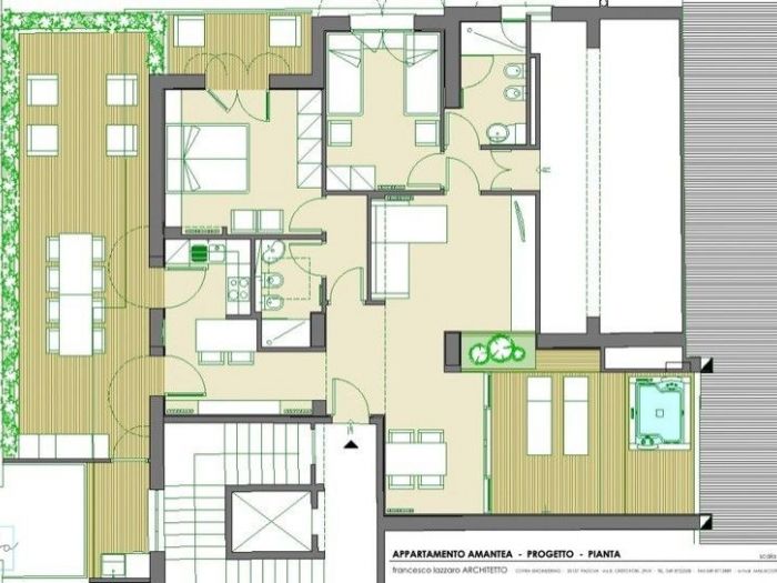 Archisio - Cofra Architettura Design Innovazione - Progetto Riorganizzazione degli spazi interni ed arredamento di attico vista mare