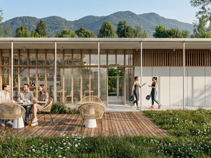 Archisio - Bortoluzzi Associati Enrico Bortoluzzi Architetto - Progetto Centro sportivo a belluno