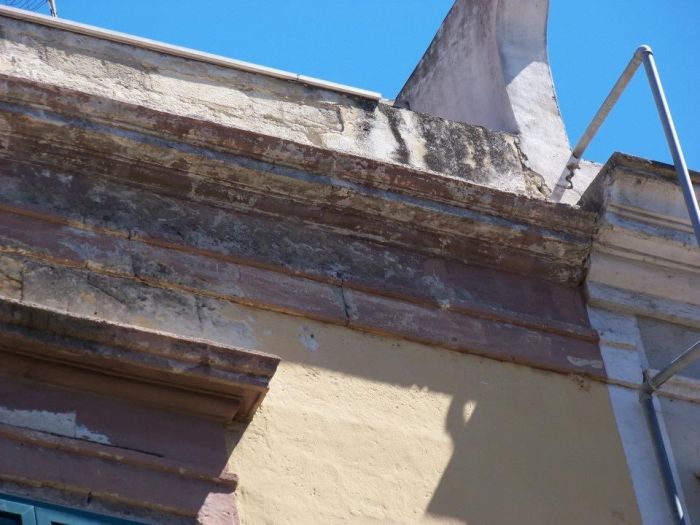 Archisio - Milillo Mario Lavori Edili - Progetto Bagno mosaico arco in pietra e travetti in romano