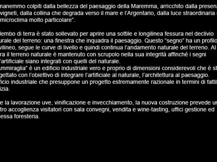 Archisio - Sartogo Architetti Associati - Progetto Lammiraglia toscana